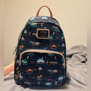 Disney Loungefly Mini Backpack/Crossbody bag; Disneyland’s 65th Anniversary!